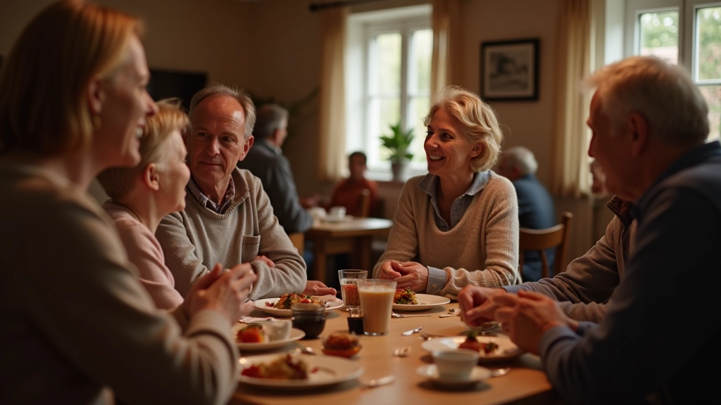 Diverse group of people at a community meetup in Jūrmala, sitting in a circle during a discussion or hobby session